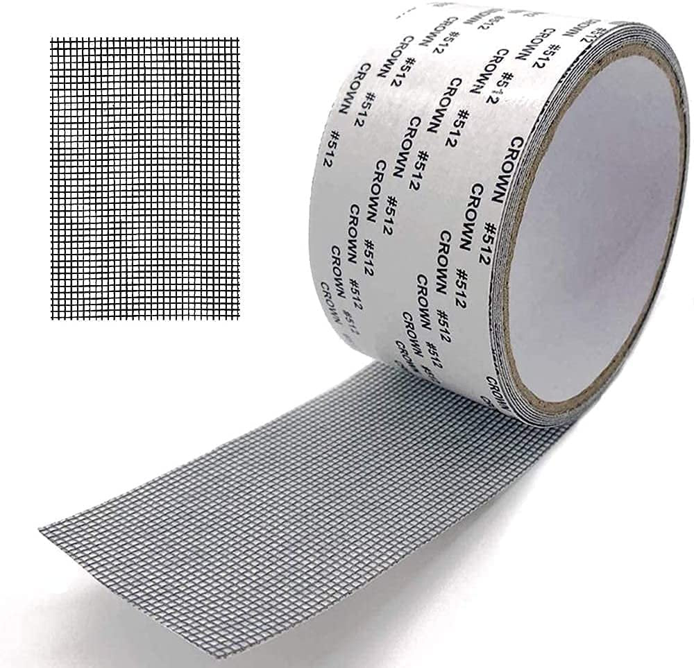 Window Screen Repair Tape ? Durable and Easy-to-Apply Tape for Quick Window Screen Fixes

