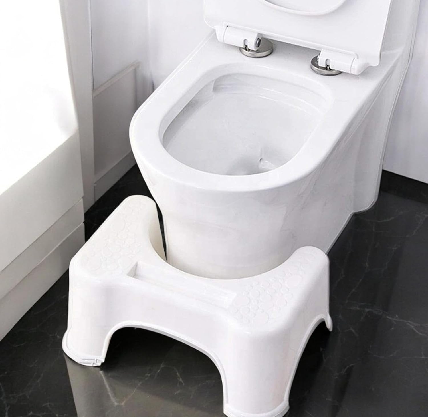 Toilet Stool for Western Toilet Adjustable ? Comfortable and Adjustable Footrest for Healthy Posture


