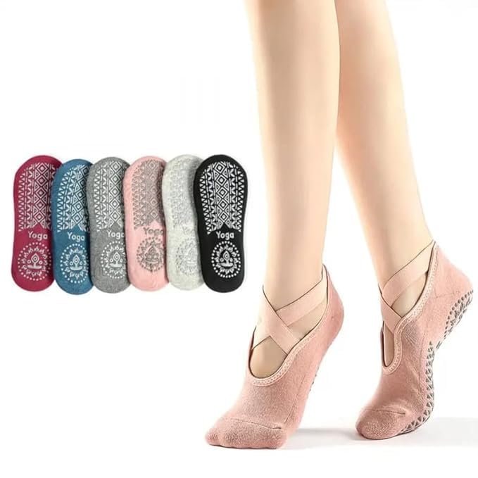Yoga Socks with Belt ? Comfortable and Non-Slip Yoga Socks for Better Grip and Support

