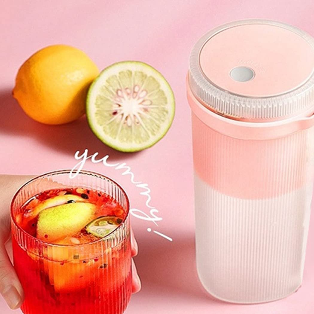 USB Rechargeable Mini Portable Juicer ? Personal Blender for Smoothies, Shakes & Juices ? Travel-Friendly, Compact Juicer Bottle with Powerful Blades

