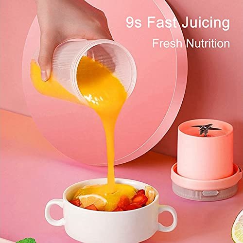 USB Rechargeable Mini Portable Juicer ? Personal Blender for Smoothies, Shakes & Juices ? Travel-Friendly, Compact Juicer Bottle with Powerful Blades

