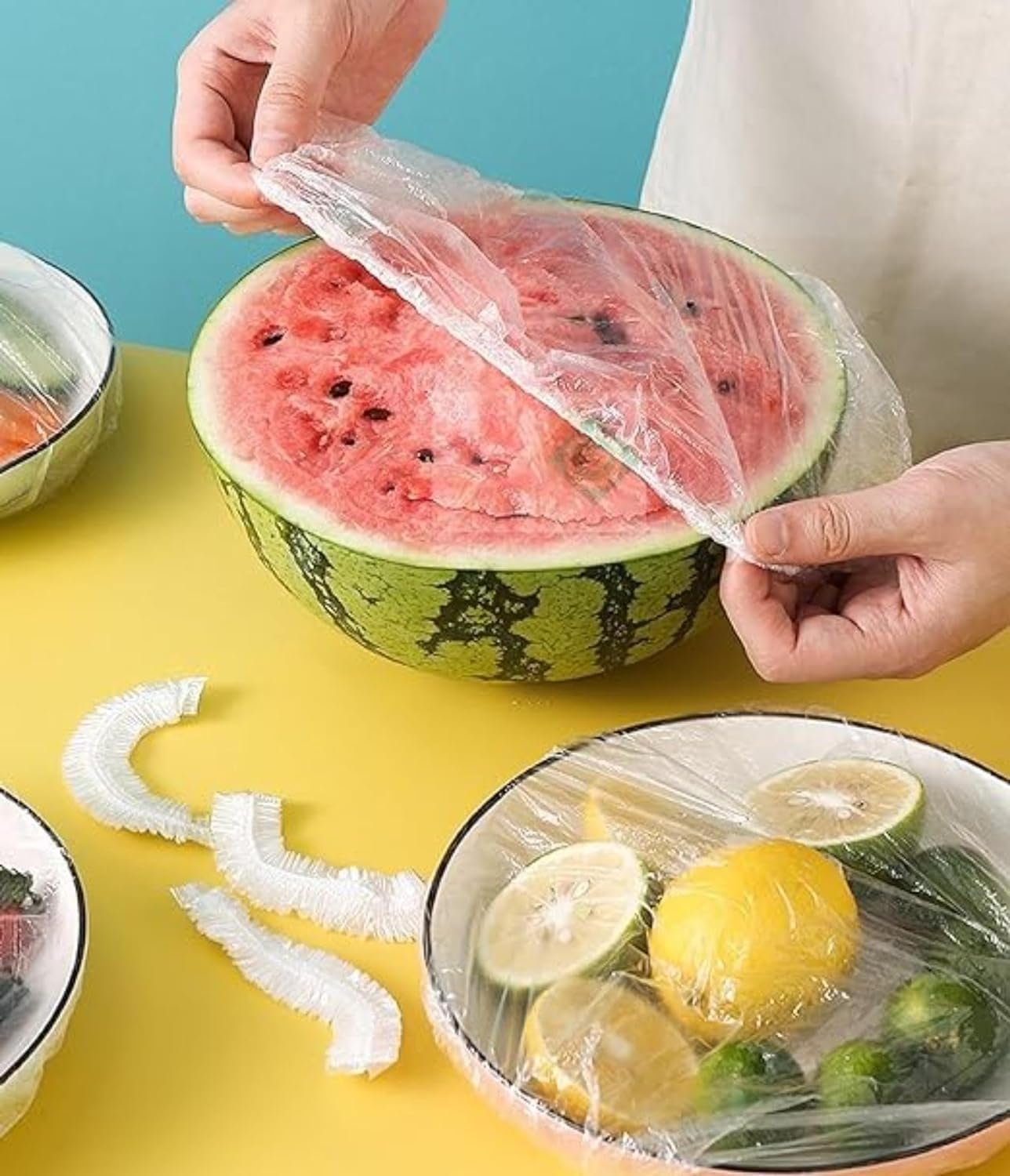 100 Pcs Fresh Keeping Bags ? Reusable Elastic Food Storage Covers for Bowls and Plates

