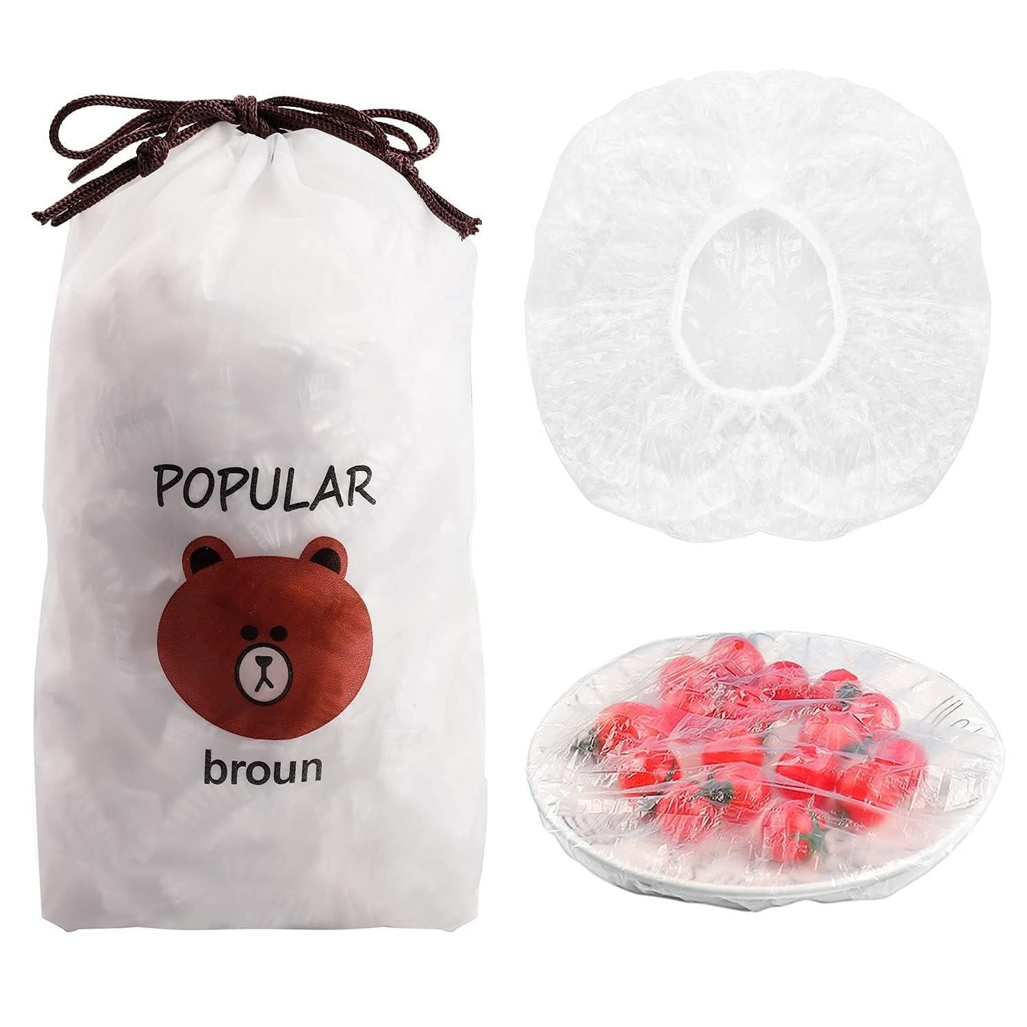 100 Pcs Fresh Keeping Bags ? Reusable Elastic Food Storage Covers for Bowls and Plates

