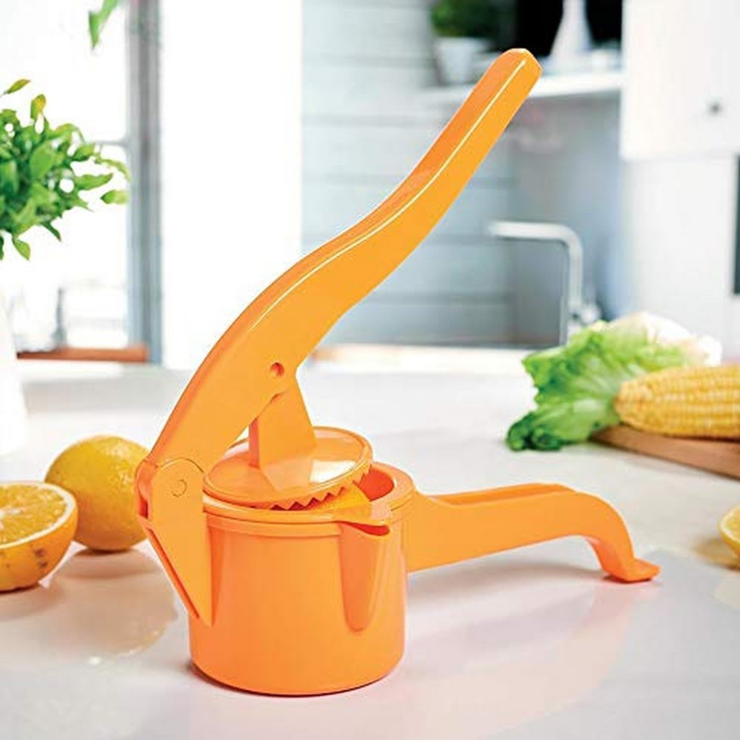 2 in 1 Lemon Squeezer Manual Hand Squeeze Tool ? Heavy-Duty Citrus Press Juicer for Lemons & Limes ? Ergonomic Handle & Rust-Resistant Design for Kitchen Use

