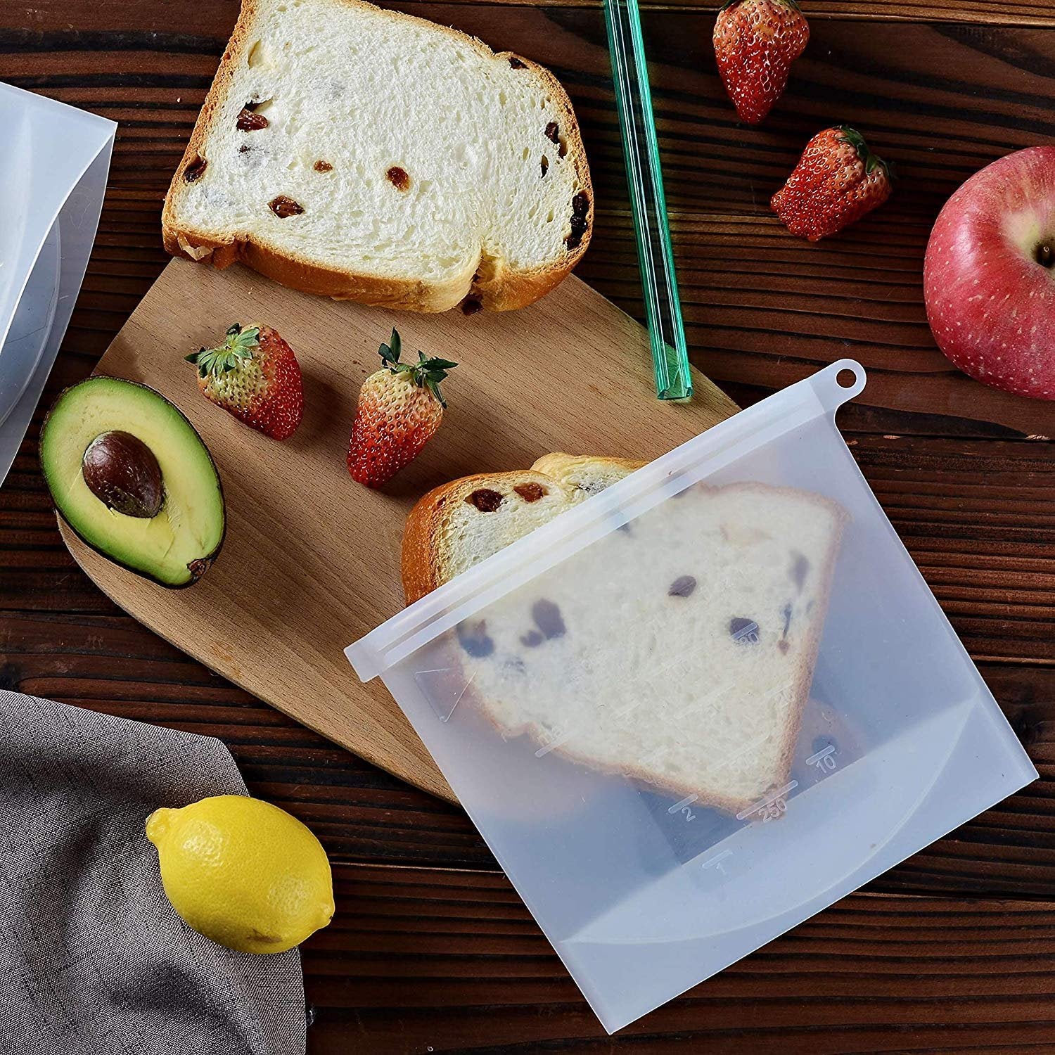 1000ml Silicon Bag (1 Piece) ? Reusable Food Storage Bag with Leak-Proof Seal ? Freezer, Microwave & Dishwasher Safe ? Eco-Friendly Alternative to Plastic

