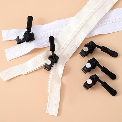 Zipper Repair Kit (Set of 5) ? Universal Instant Zipper Replacement Tool ? Fix Broken Zippers on Jackets, Bags, Tents & Luggage Without Sewing
