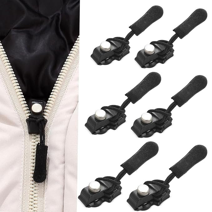 Zipper Repair Kit (Set of 5) ? Universal Instant Zipper Replacement Tool ? Fix Broken Zippers on Jackets, Bags, Tents & Luggage Without Sewing
