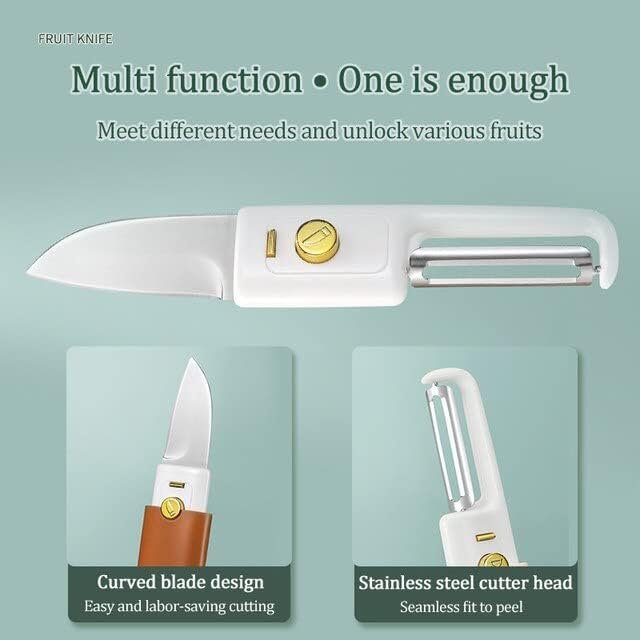 2 IN 1 MULTIFUNCTIONAL PEELER KNIFE ? Versatile Kitchen Tool for Efficient Peeling, Slicing, and Cutting

