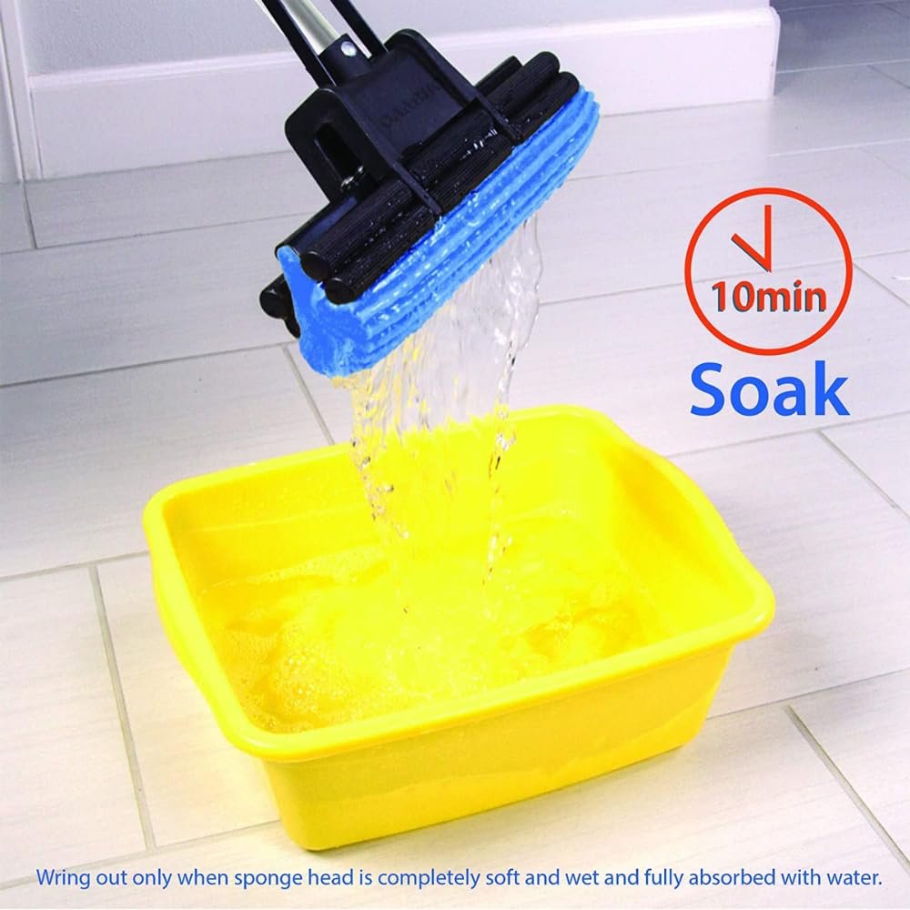 SQUEEZE SPONGE MOP FOR FLOOR CLEANING ? Efficient, Easy-to-Use Mop for Quick and Thorough Floor Cleaning

