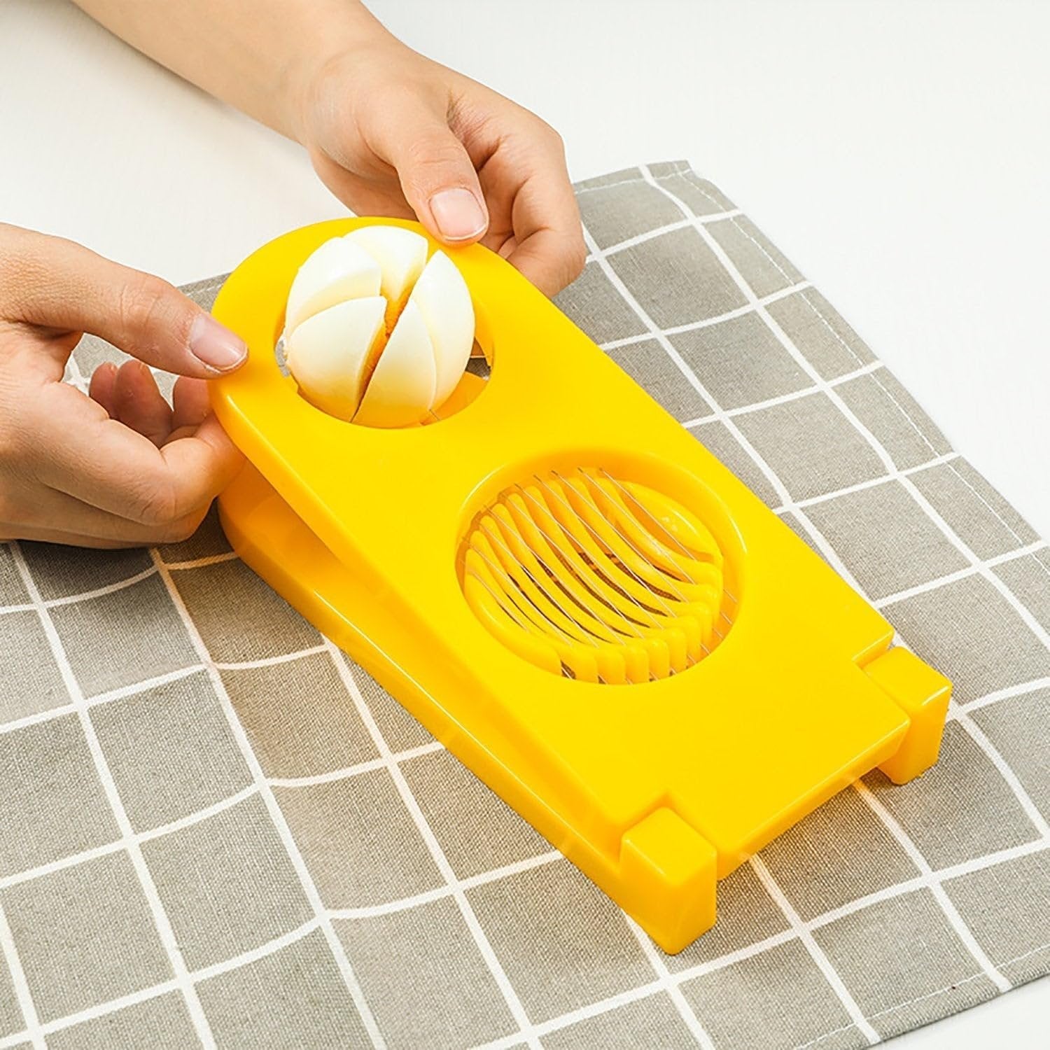 2 IN 1 EGG SLICER ? Efficient and Compact Tool for Perfectly Slicing Eggs and Mushrooms
