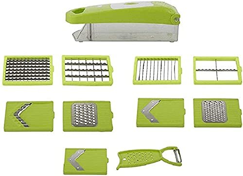 12 IN 1 NICER DICER ? All-in-One Vegetable and Fruit Chopper for Quick, Precise Slicing, Dicing, and Chopping

