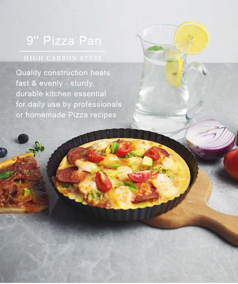 PIZZA PIE PAN ? Non-Stick, Easy-to-Clean Pizza Baking Pan for Perfectly Crispy Crusts

