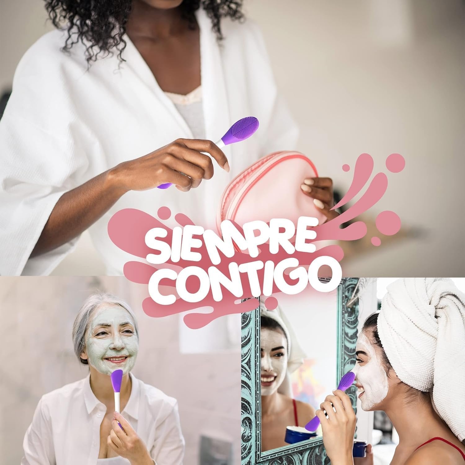 2 SIDE FACIAL CLEANSING BRUSH ? Dual-Sided Brush for Deep Pore Cleansing and Exfoliation

