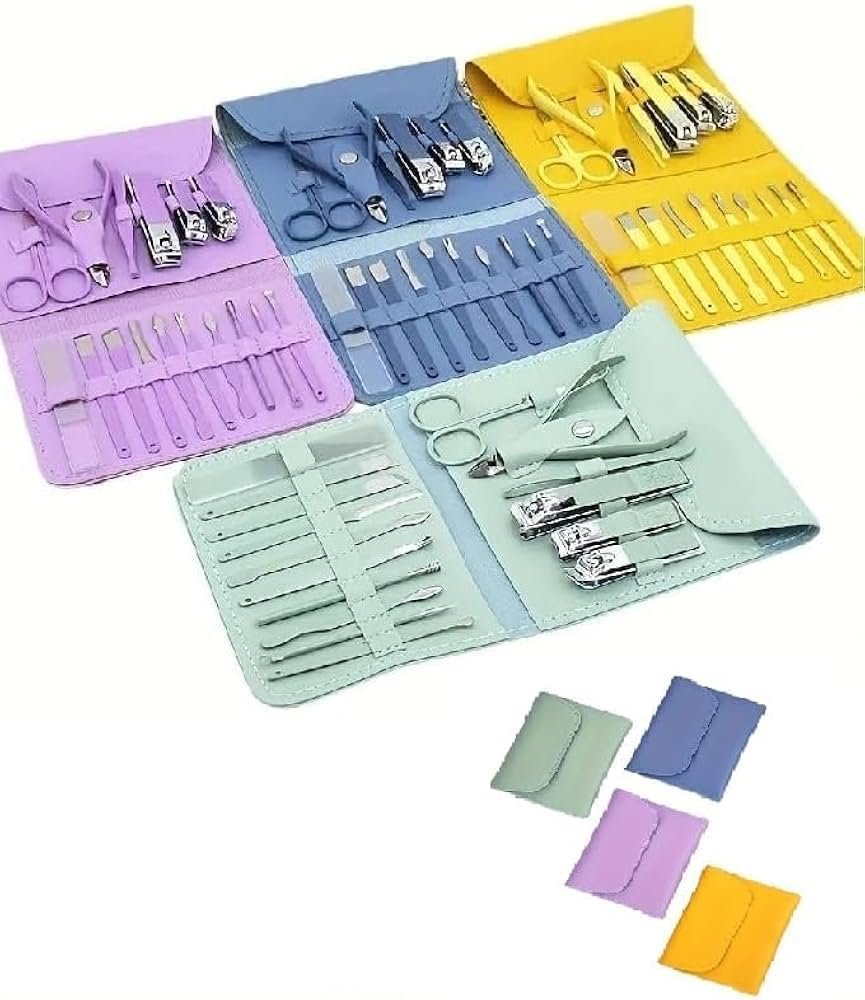 16 IN 1 MANICURE KIT ? Complete Nail Care Set for Professional Grooming at Home

