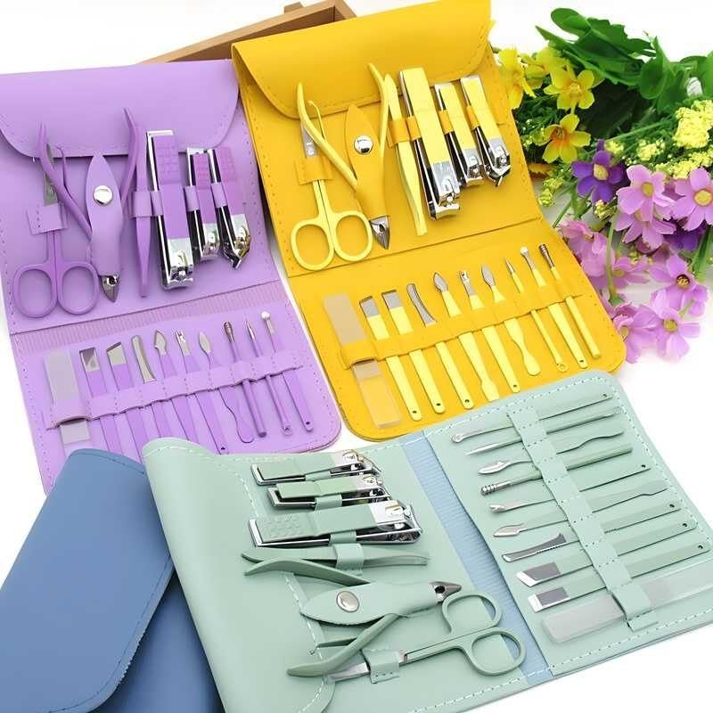 16 IN 1 MANICURE KIT ? Complete Nail Care Set for Professional Grooming at Home

