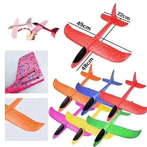 Foam Plane (With Full Light) ? LED Light-Up Toy Plane for Kids ? Fun, Safe, and Easy to Fly Indoor & Outdoor Play