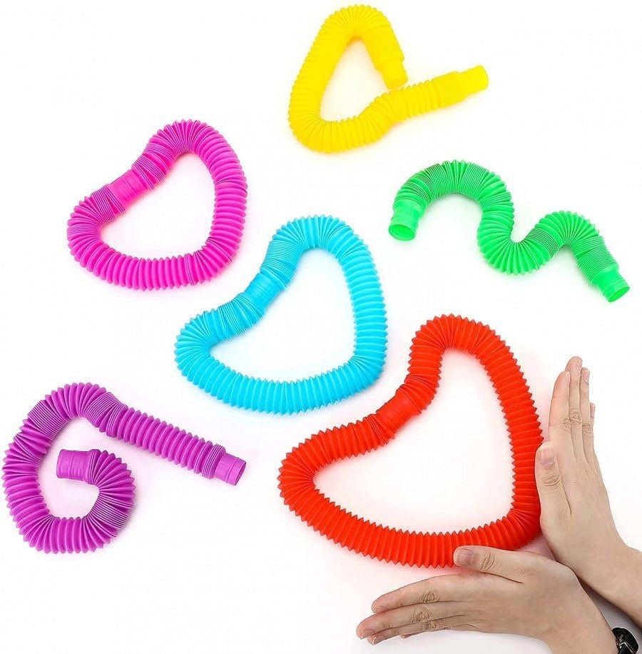 Pop Ring for Kids (Set of 12) ? Sensory Fidget Toy for Hand-Eye Coordination ? Fun and Engaging Toys for Boys & Girls
