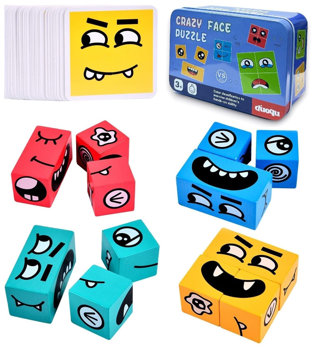 Face Changing Puzzle Game ? Fun and Engaging Puzzle Toy for Kids ? Improve Problem-Solving, Creativity, and Critical Thinking Skills

