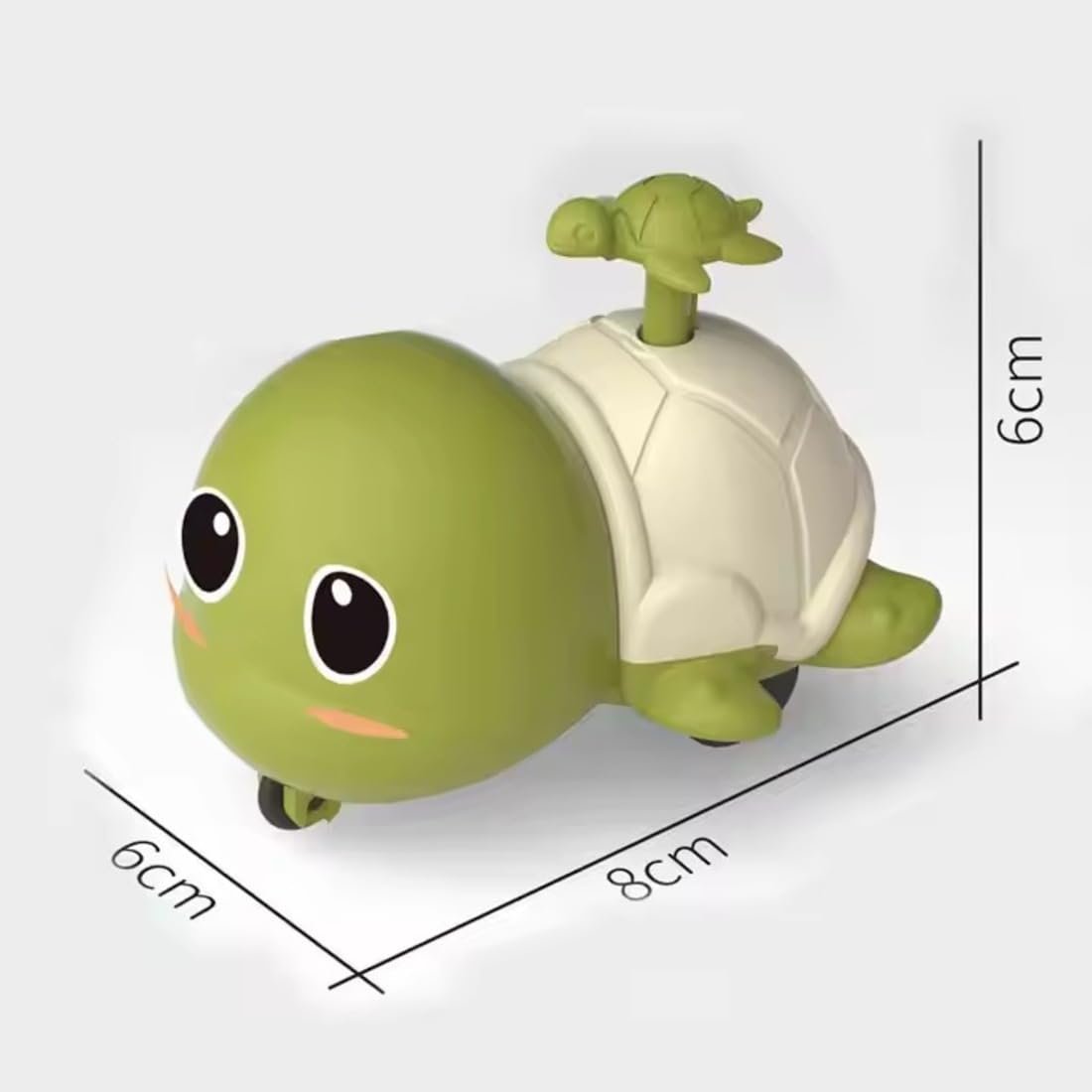 Press and Go Turtle ? Fun and Interactive Toy for Kids ? Encourages Motor Skills, Playful Movement, and Imagination
