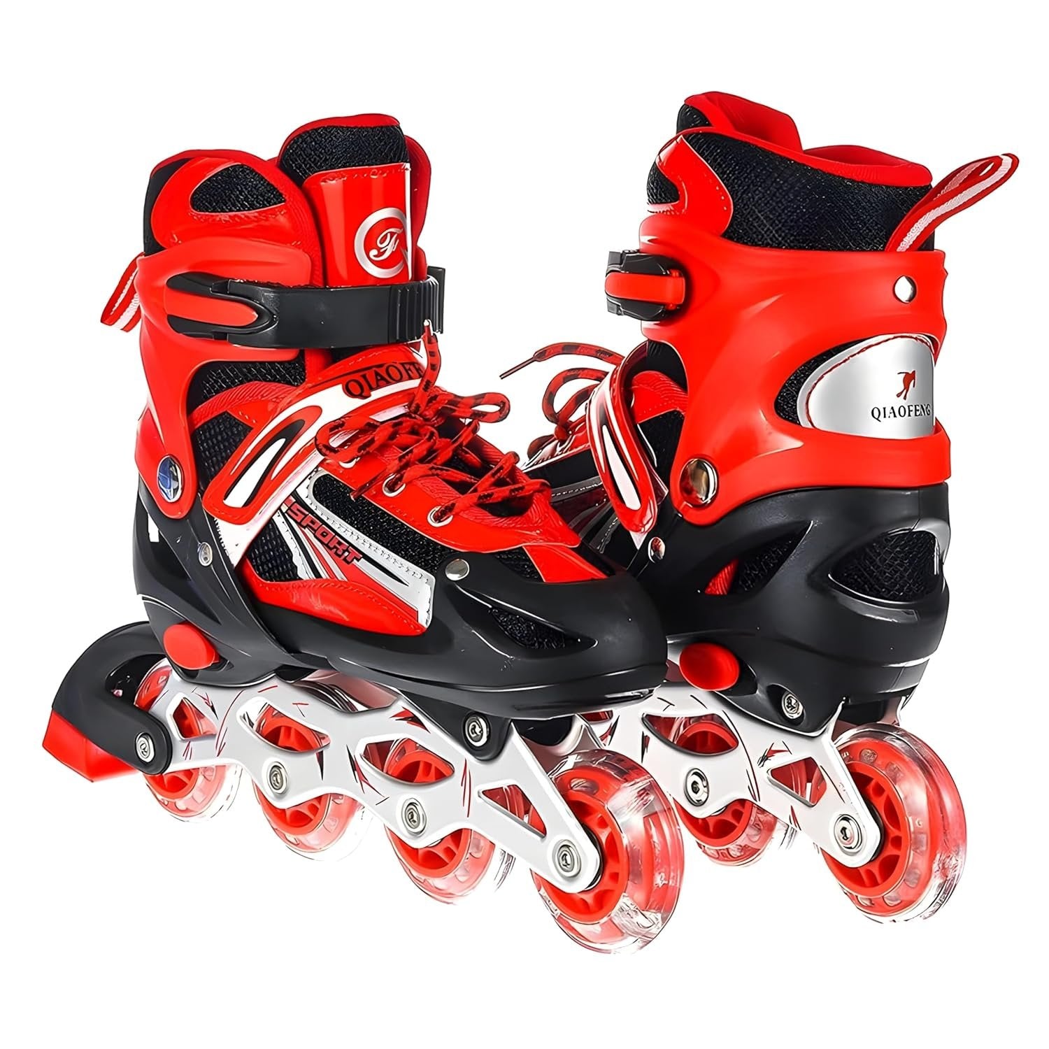 4 Wheel Skate Big ? Adjustable Roller Skates for Kids ? Durable, Comfortable, and Safe for Outdoor Fun and Skill Development
