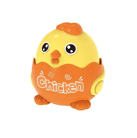 Press and Go Chicken ? Interactive and Fun Toy for Toddlers ? Press-and-Go Mechanism, Encourages Motor Skills and Movement

