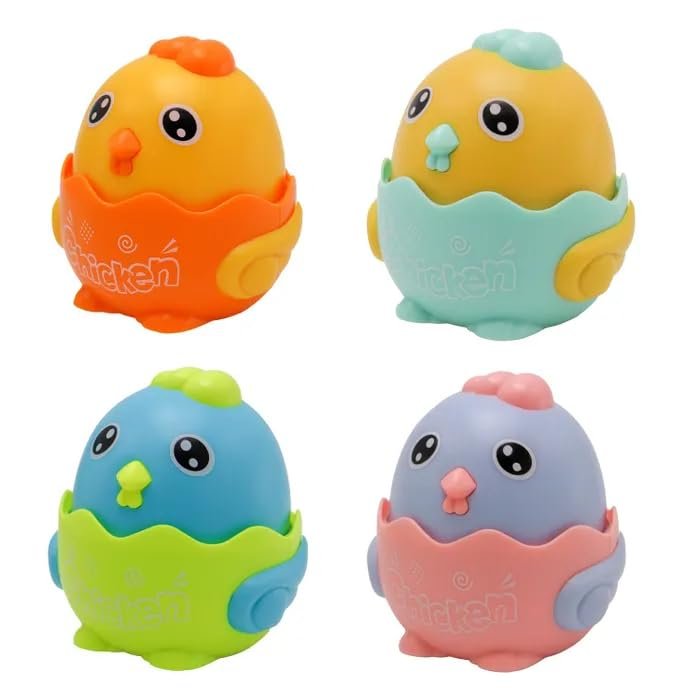 Press and Go Chicken ? Interactive and Fun Toy for Toddlers ? Press-and-Go Mechanism, Encourages Motor Skills and Movement

