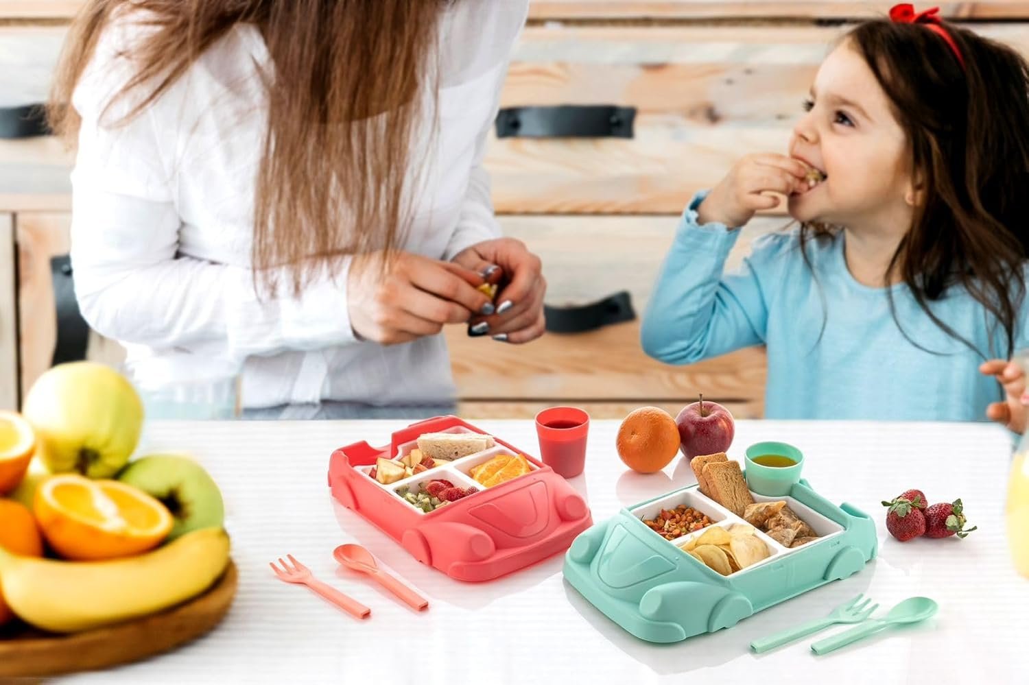 Car Lunch Box for Kids ? Fun and Practical Lunchbox ? Ideal for School, Picnic, and Outdoor Use ? Keeps Food Fresh and Organized

