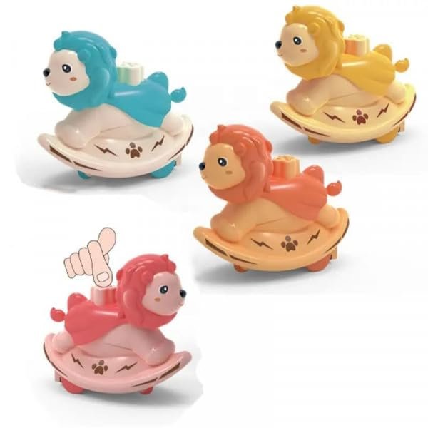 Press and Go Lion ? Fun Interactive Toy for Kids ? Press to Move Lion with Bright Colors and Sounds

