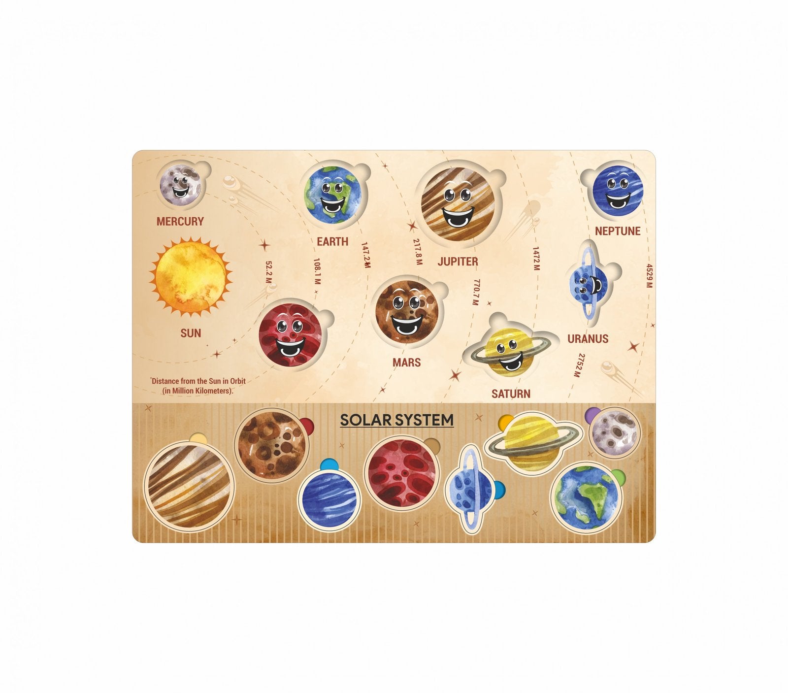 Wooden Solar Puzzle ? Educational and Fun Puzzle Game for Kids ? Learn About Solar Energy with Interactive Puzzle

