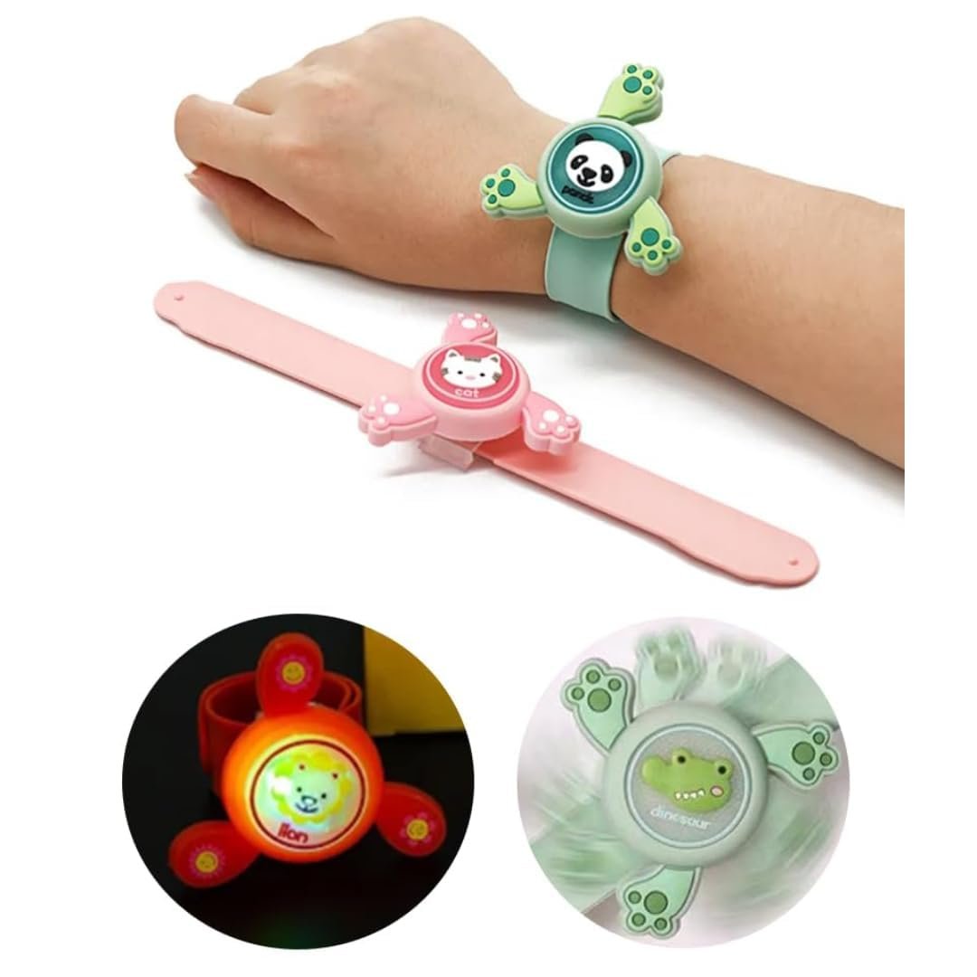 Spinning Slap Band ? Fun Fidget Toy for Kids ? Interactive Slap Bracelet with Spinning Action for Sensory Play

