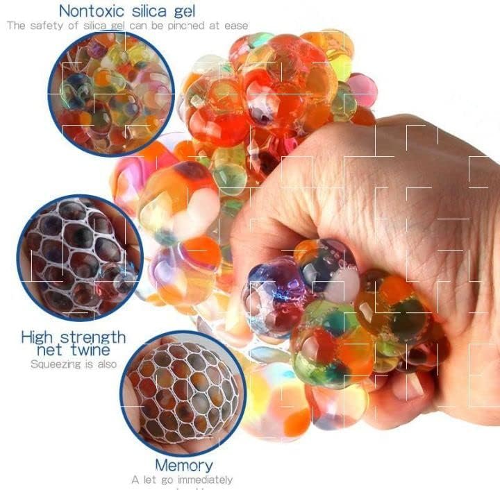 Mesh Squeeze Ball ? Stress Relief and Sensory Toy ? Fun for Kids and Adults to Squeeze and Play

