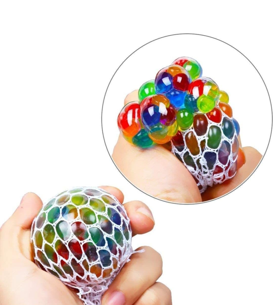 Mesh Squeeze Ball ? Stress Relief and Sensory Toy ? Fun for Kids and Adults to Squeeze and Play

