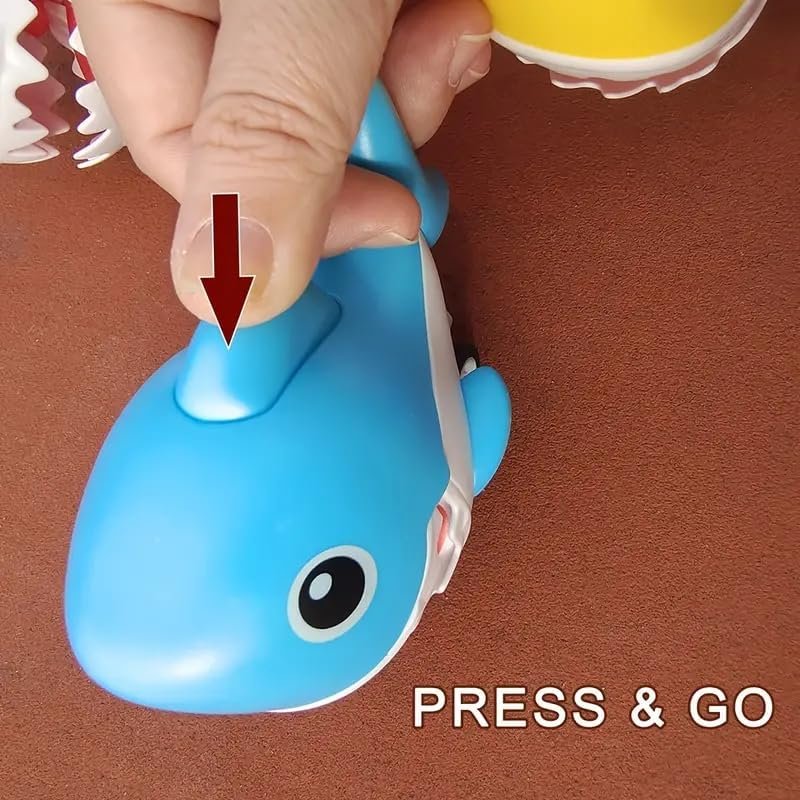 Press and Go Shark ? Fun Push and Go Toy for Kids ? Interactive Shark Toy for Toddlers

