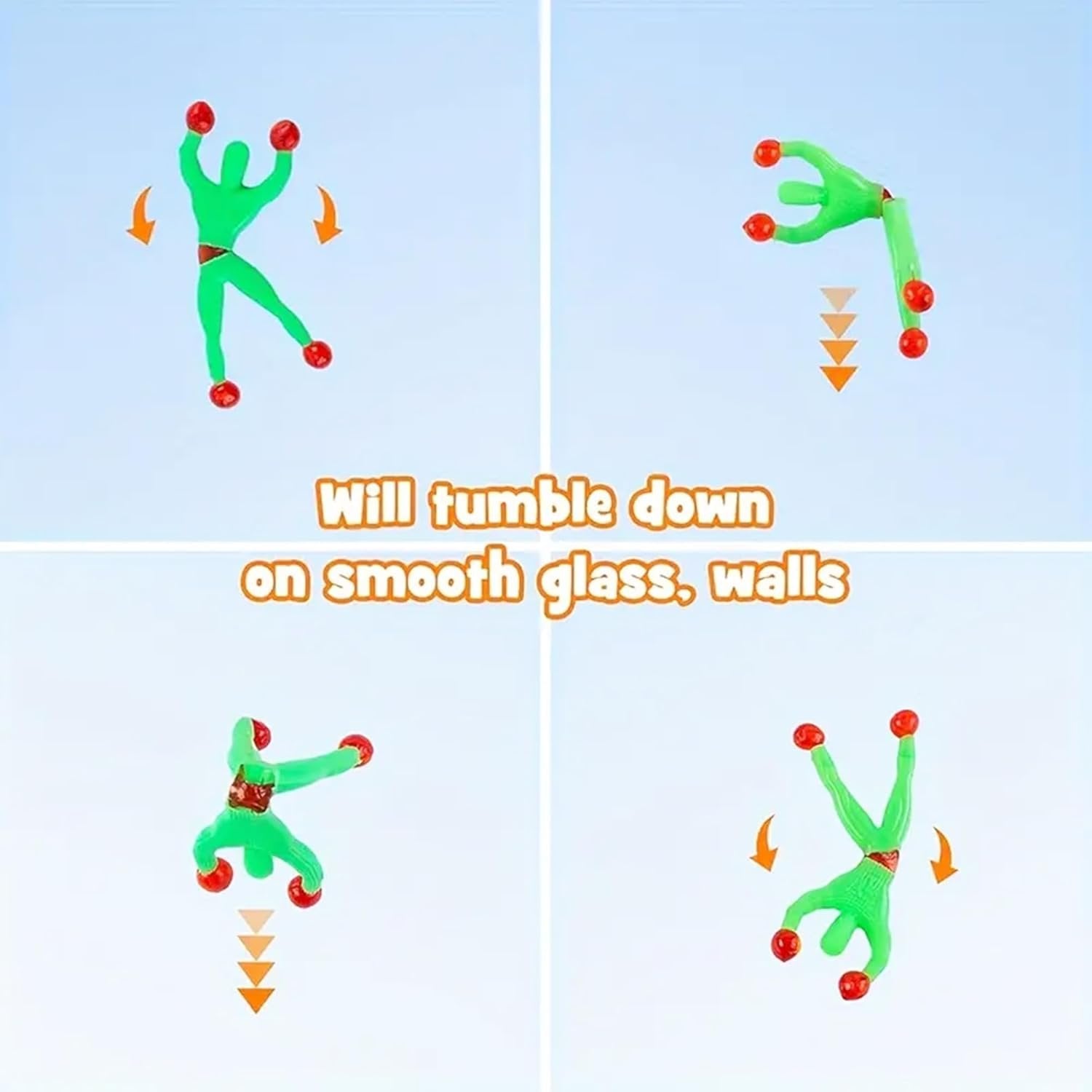 Climbing Spider (Set of 5) ? Fun Wall Climbing Spider Toys for Kids ? Sticky and Interactive Play

