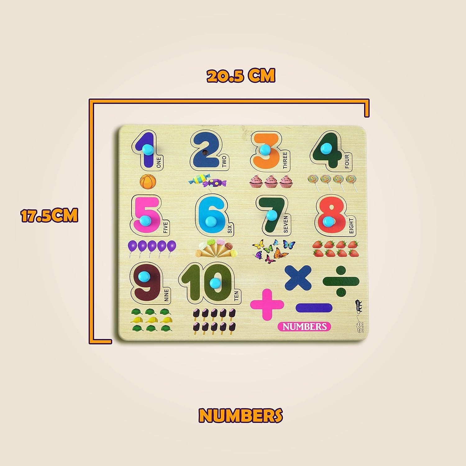 1 to 10 Number Puzzle ? Educational Number Puzzle for Toddlers ? Learn Numbers and Counting Fun Toy

