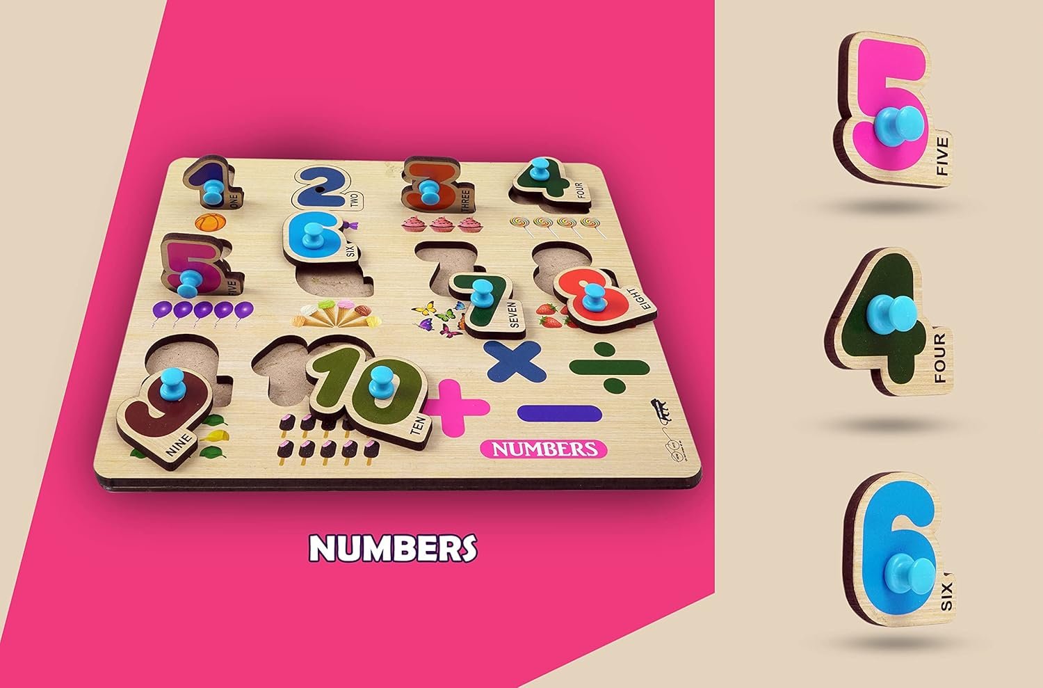1 to 10 Number Puzzle ? Educational Number Puzzle for Toddlers ? Learn Numbers and Counting Fun Toy


