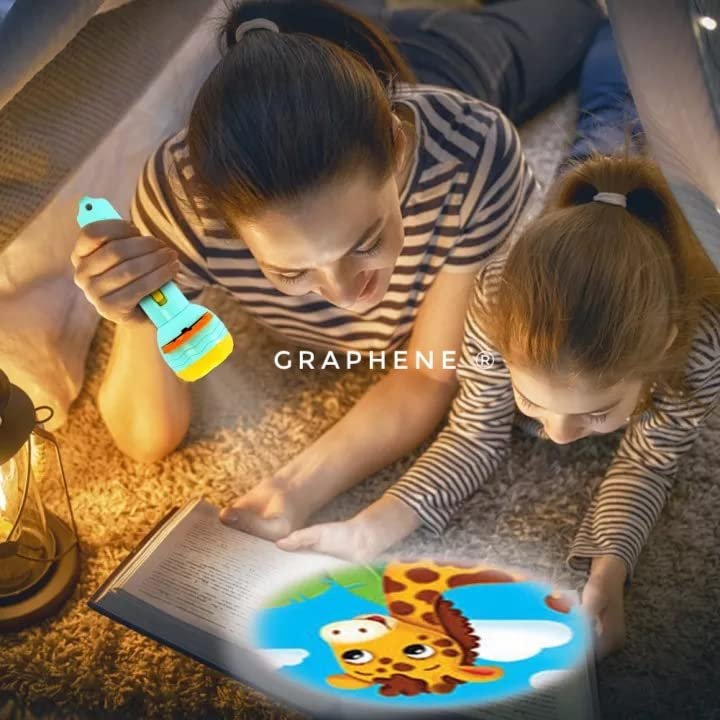 Mini Projector Flashlight Toy (3 Slides) ? Fun Projector Flashlight with Images for Kids ? Portable Toy for Storytelling

