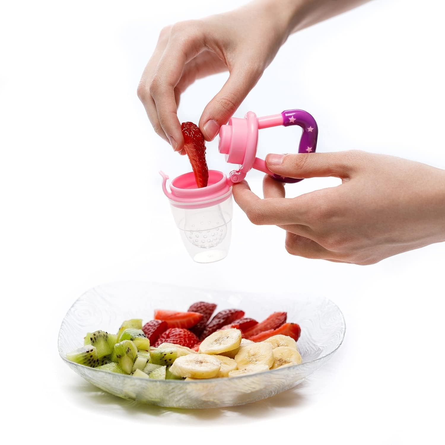 King Shape Baby Natural Fruit & Food Feeder ? Safe Silicone Feeder for Babies ? Perfect for Introducing Solid Foods

