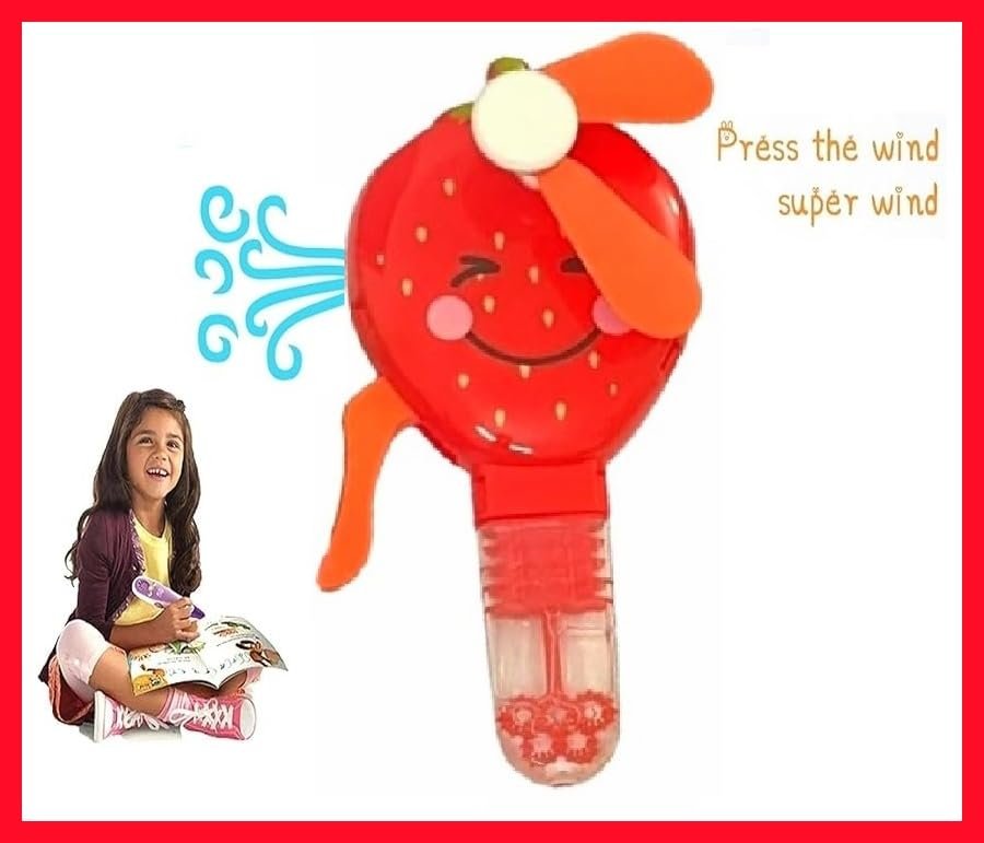 Fun Bubble Fan ? Fun Bubble Blower Fan for Kids ? Easy-to-Use Toy for Endless Bubble Fun

