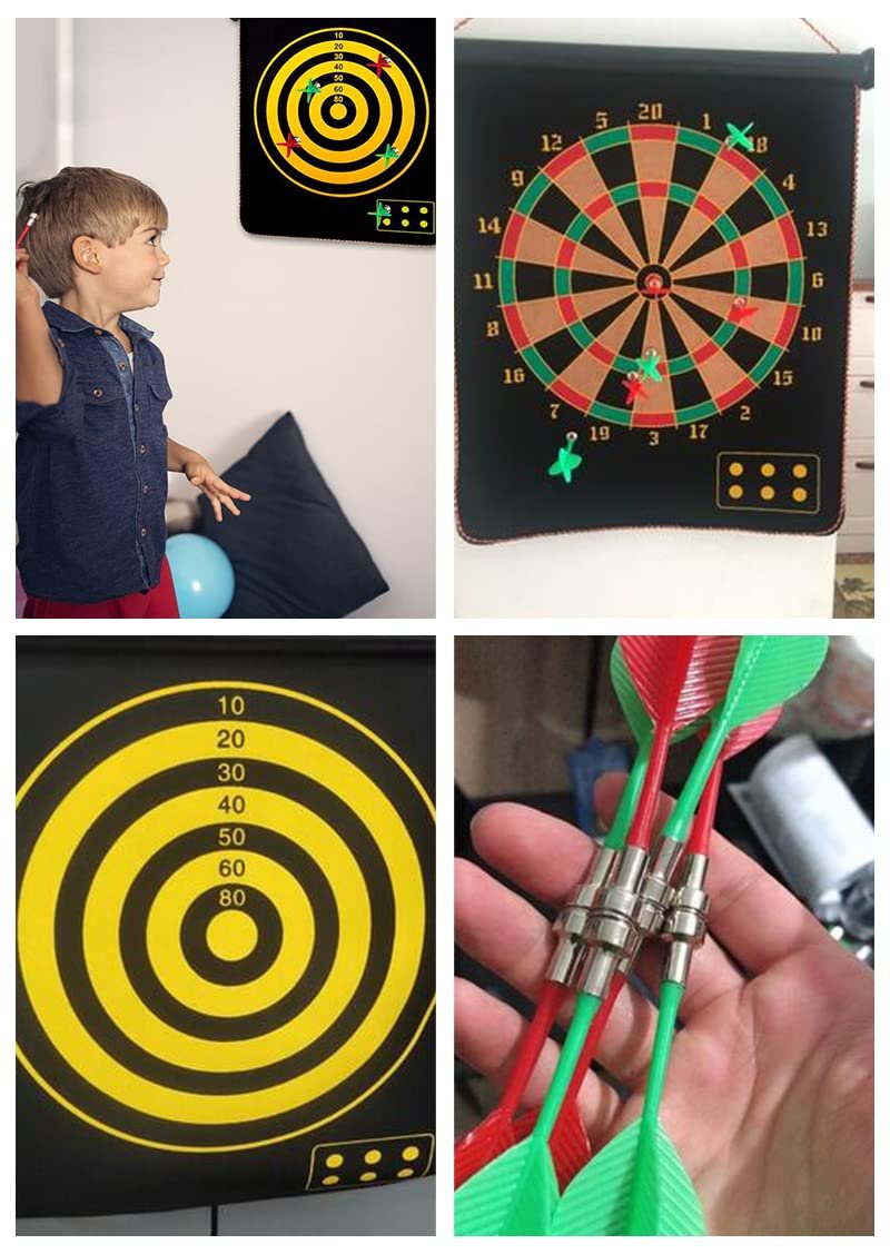 Magnetic Dart Board (12 Inch) ? Safe and Fun Dart Game for Kids ? Indoor Sports and Game Activity


