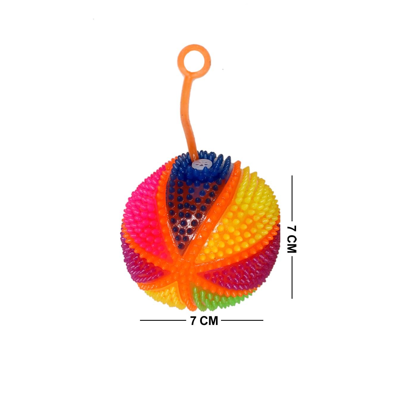 Flashing Spiky Ball ? LED Light-Up Spiky Ball for Kids ? Fun Sensory Toy for Play and Stress Relief

