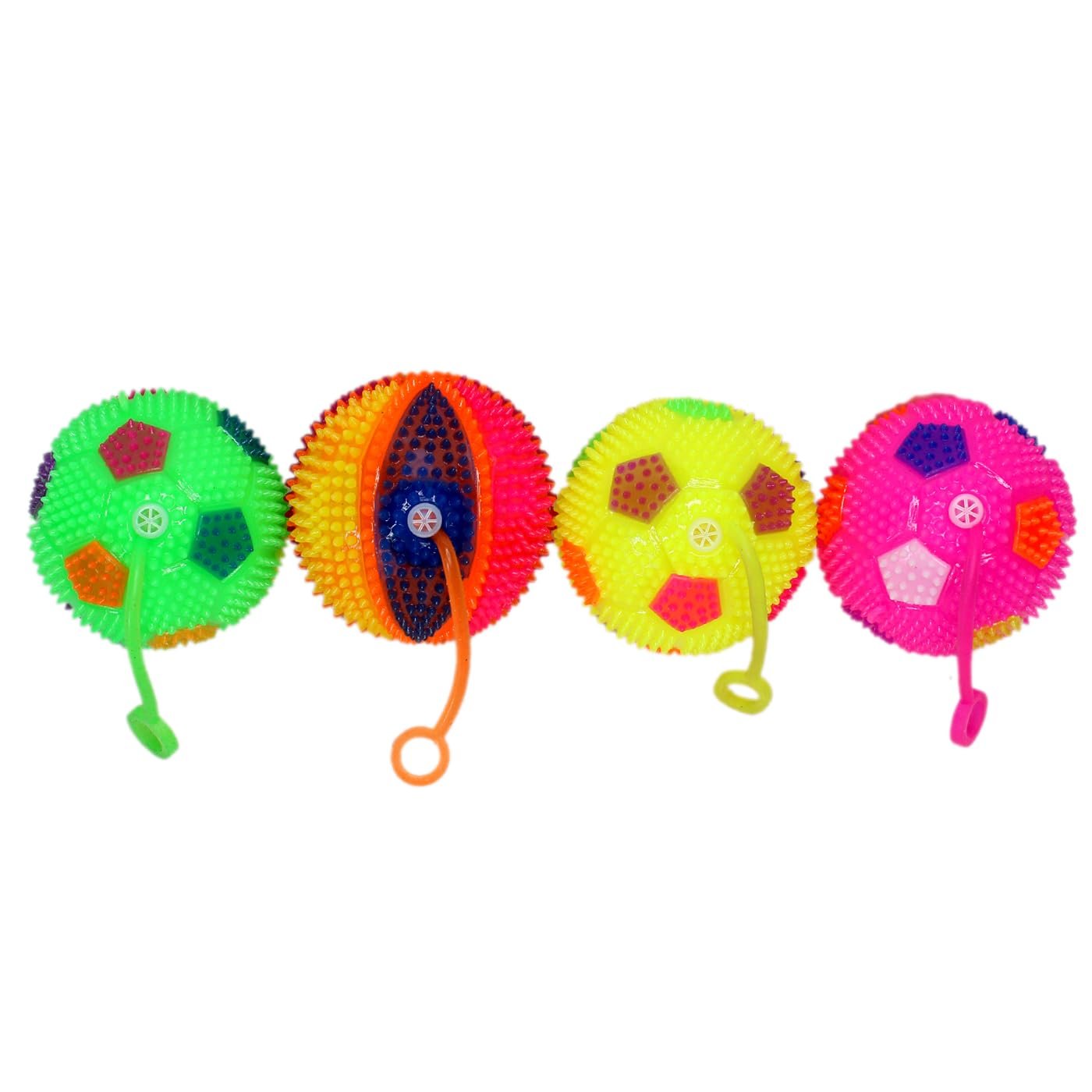 Flashing Spiky Ball ? LED Light-Up Spiky Ball for Kids ? Fun Sensory Toy for Play and Stress Relief

