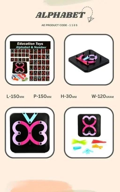 Alphabet Construction Puzzle ? Educational Building Blocks ? Fun and Interactive Puzzle for Kids Learning the ABCs

