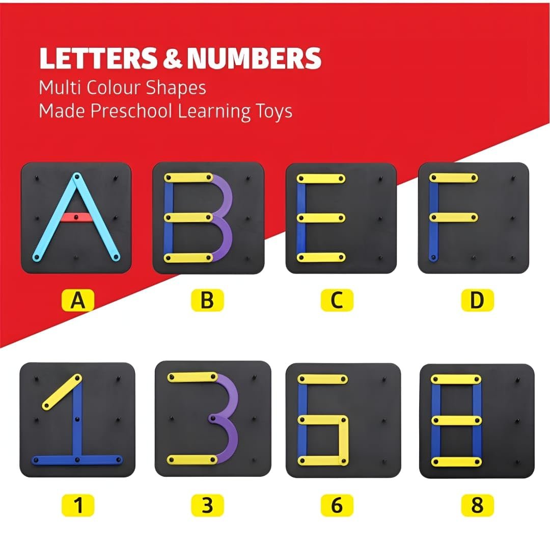 Alphabet Construction Puzzle ? Educational Building Blocks ? Fun and Interactive Puzzle for Kids Learning the ABCs

