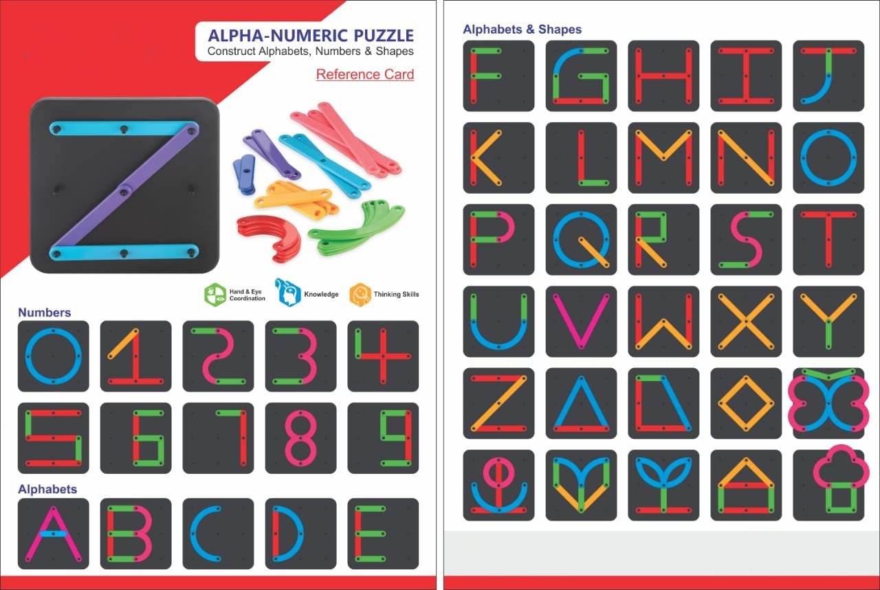 Alphabet Construction Puzzle ? Educational Building Blocks ? Fun and Interactive Puzzle for Kids Learning the ABCs

