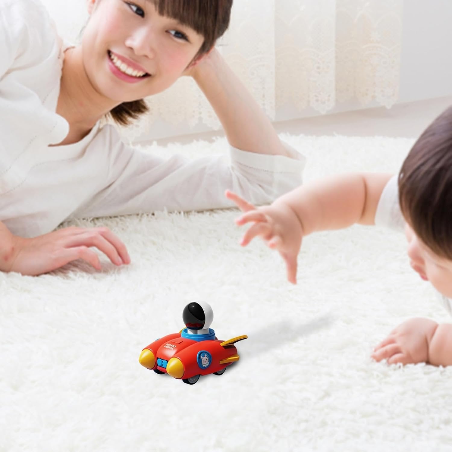 Press and Go Space Rocket Car ? Fun Press-and-Go Toy for Kids ? Space-Themed Toy Car with Sound and Movement

