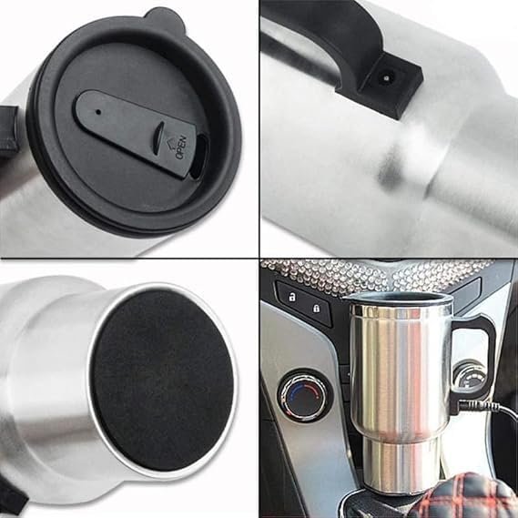 Car Mug ? Stainless Steel Insulated Travel Mug for Cars ? Keeps Drinks Hot or Cold ? Ideal for On-the-Go

