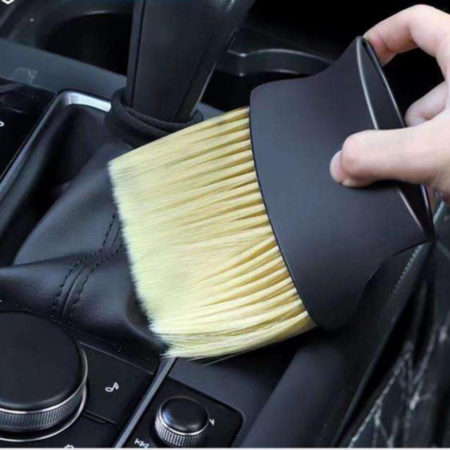Car Interior Cleaning Dust Brush ? Soft Bristles for Dashboard, Seats, and Console ? Keeps Your Car Interior Dust-Free

