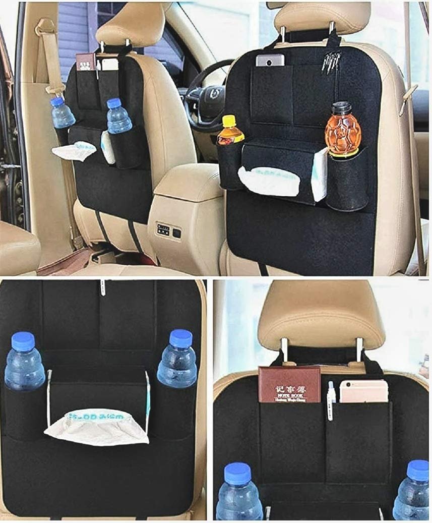 Car Back Seat Organizer ? Multi-Pocket Car Storage Organizer ? Keeps Your Car Clean and Tidy ? Ideal for Kids and Road Trips

