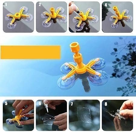 Windscreen Glass Cracking Repair Kit ? DIY Car Windshield Repair Tool ? Fix Chips, Cracks, and Minor Damage

